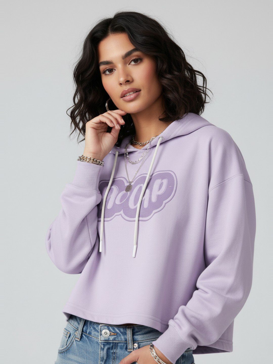 Buy DressBerry X fwd Hooded Crop Sweatshirt - Sweatshirts for
