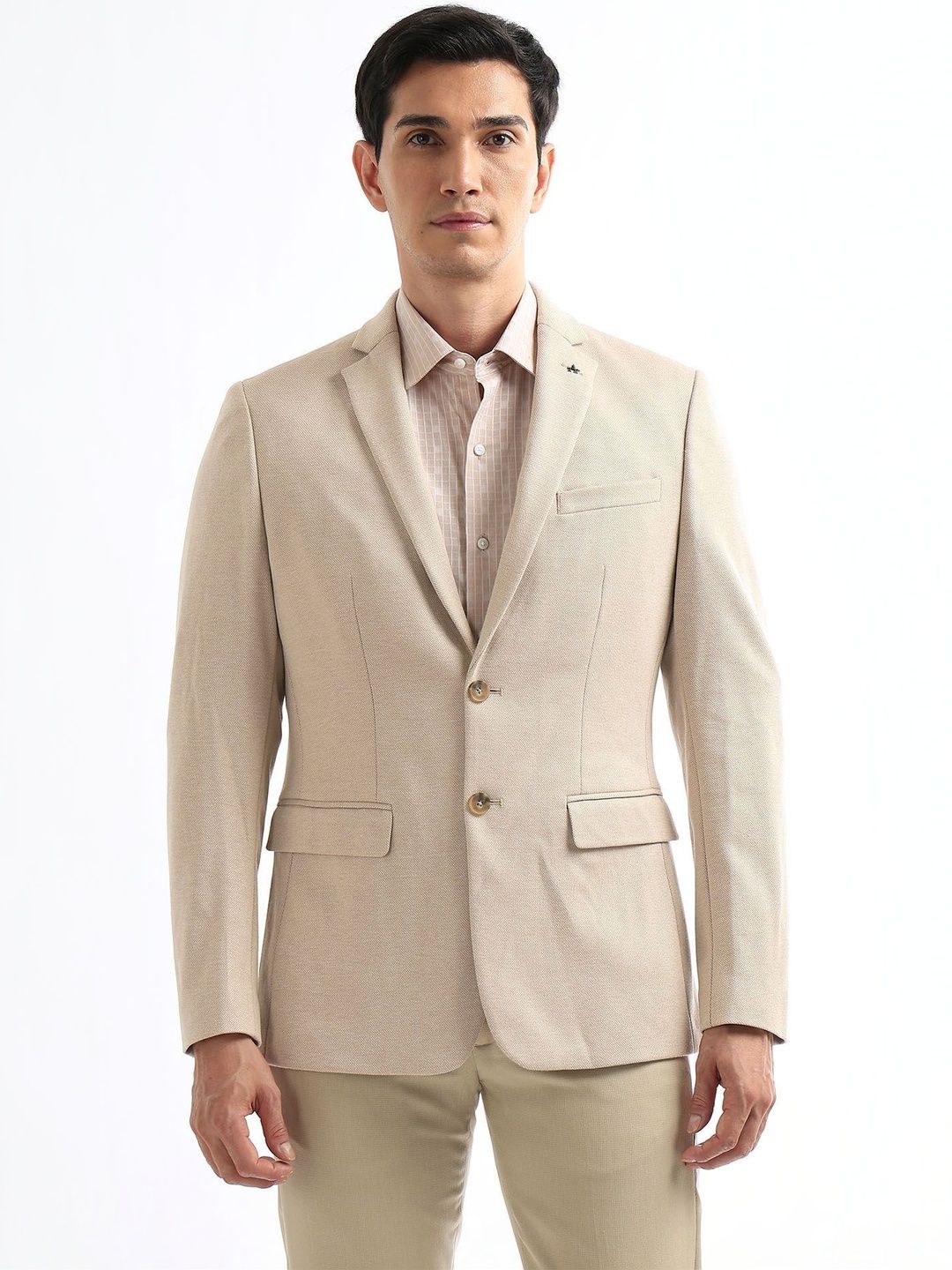 Arrow Slim Fit Single-Breasted Notched Lapel Blazer