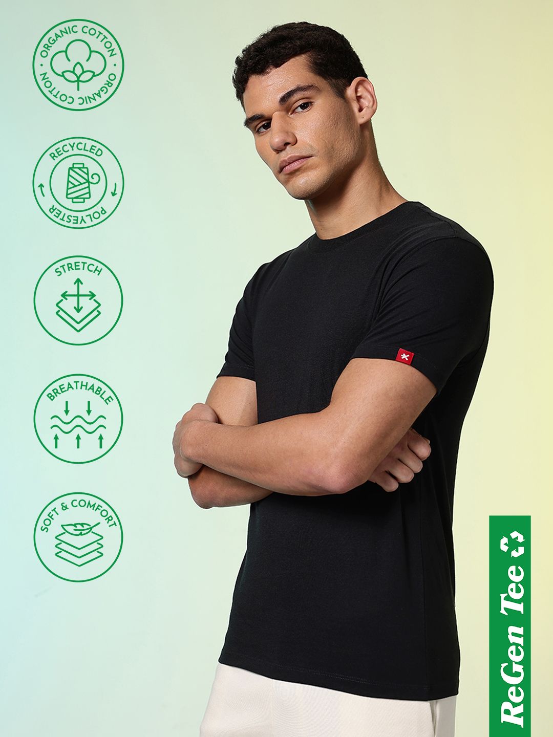 HRX by Hrithik Roshan Men Ultra Soft Cotton blend Solid Tshirts