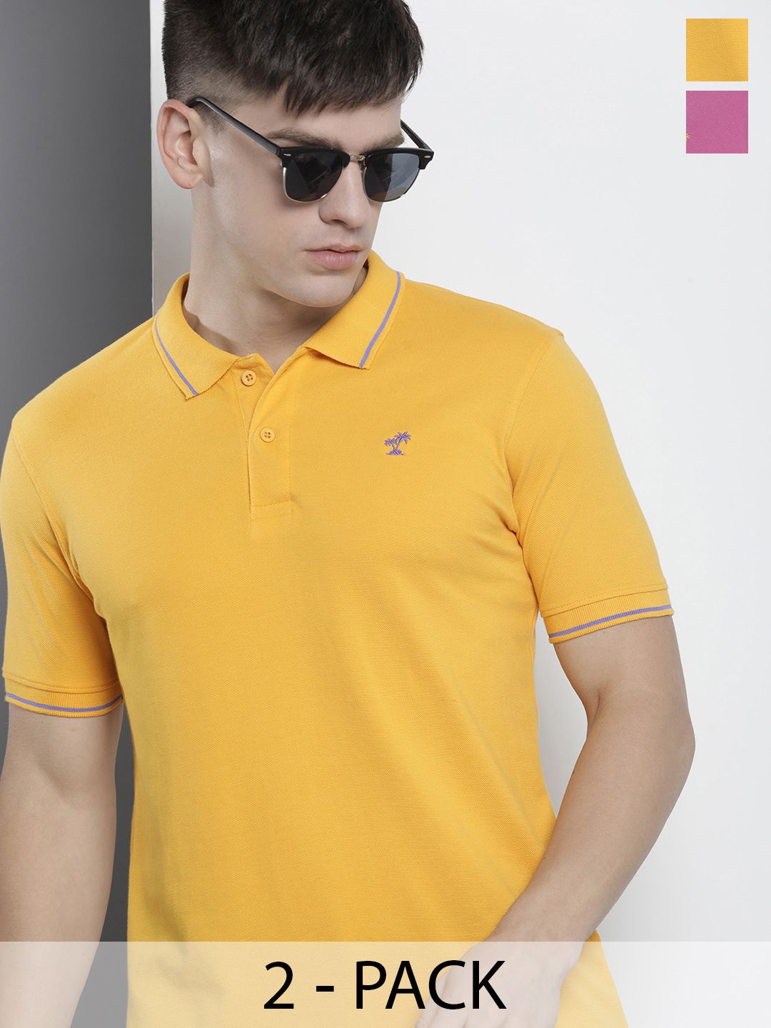 Buy The Indian Garage Co Men Solid Polo Collar Short Sleeves T