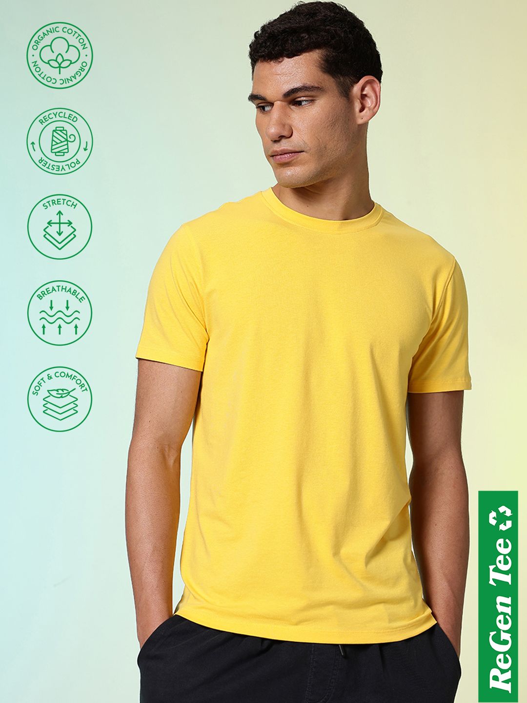 HRX by Hrithik Roshan Men Ultra Soft Cotton blend Solid Tshirts