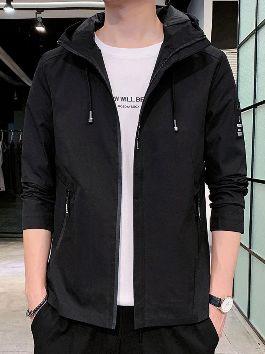 StyleCast Men Open Front Jacket