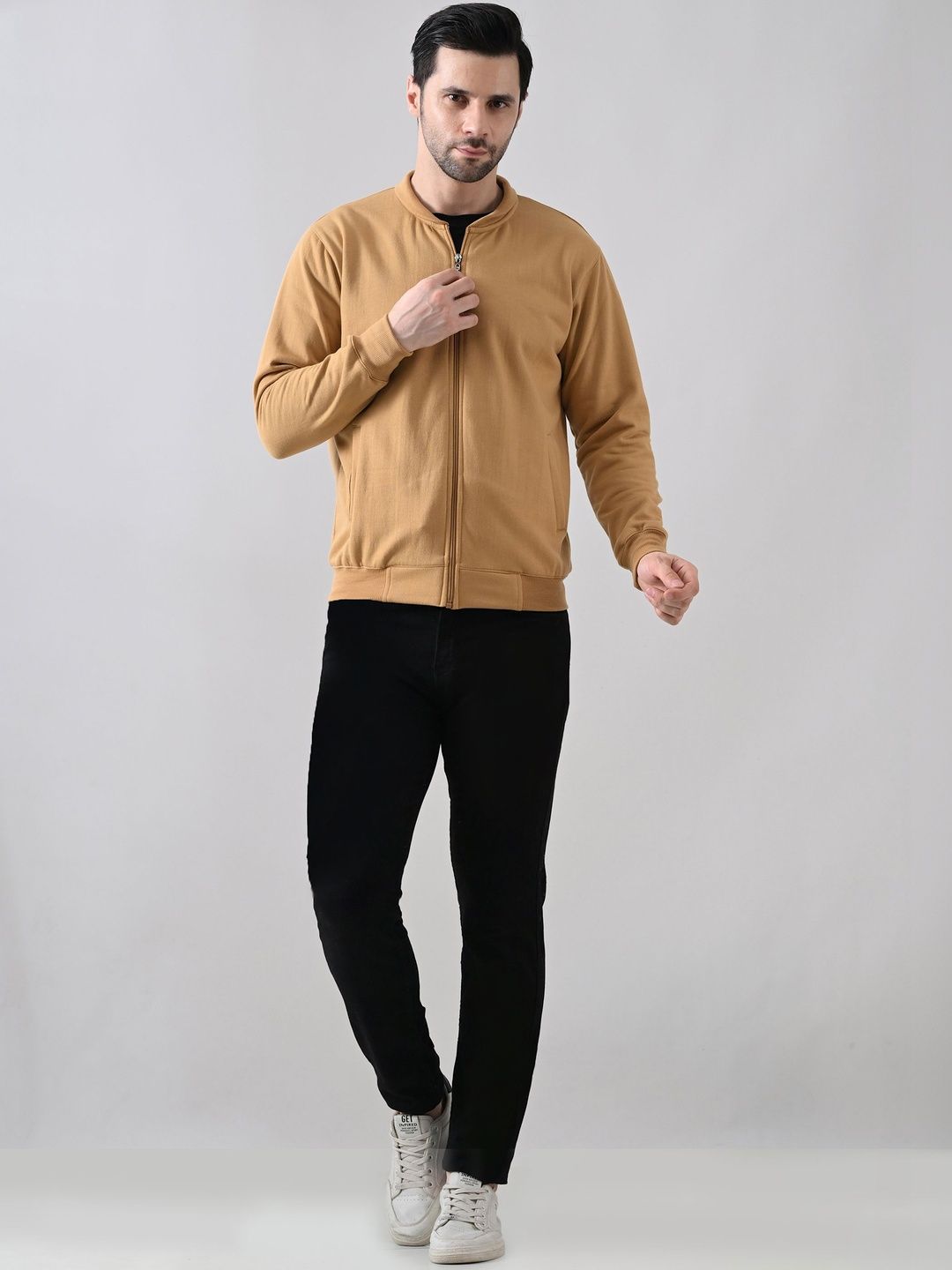 BAESD Men Fleece Lightweight Bomber Jacket