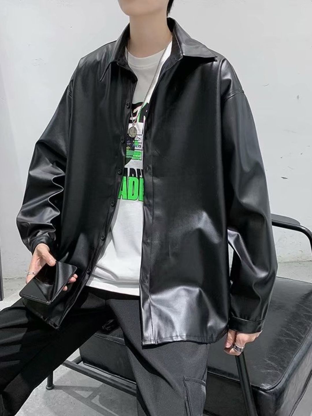 StyleCast Men Open Front Jacket