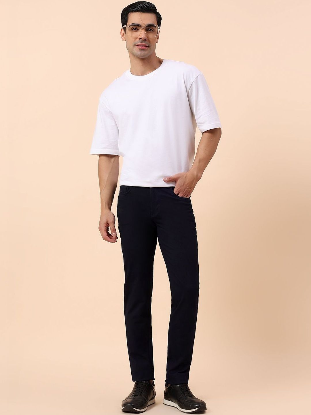 Cantabil Men Comfort Regular Fit Mid-Rise Stretchable Jeans