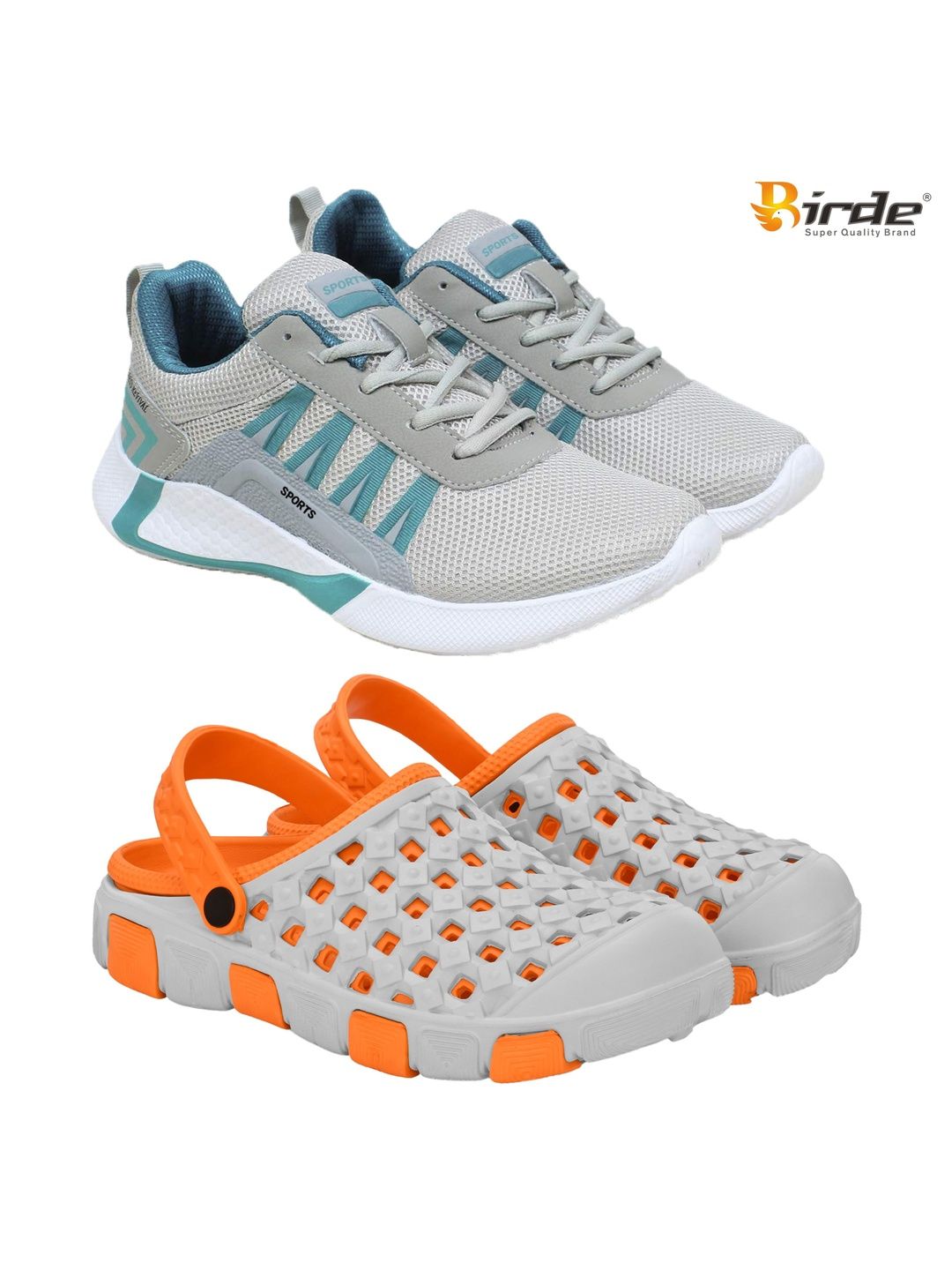BIRDE Men Mesh Walking Non-Marking Shoes