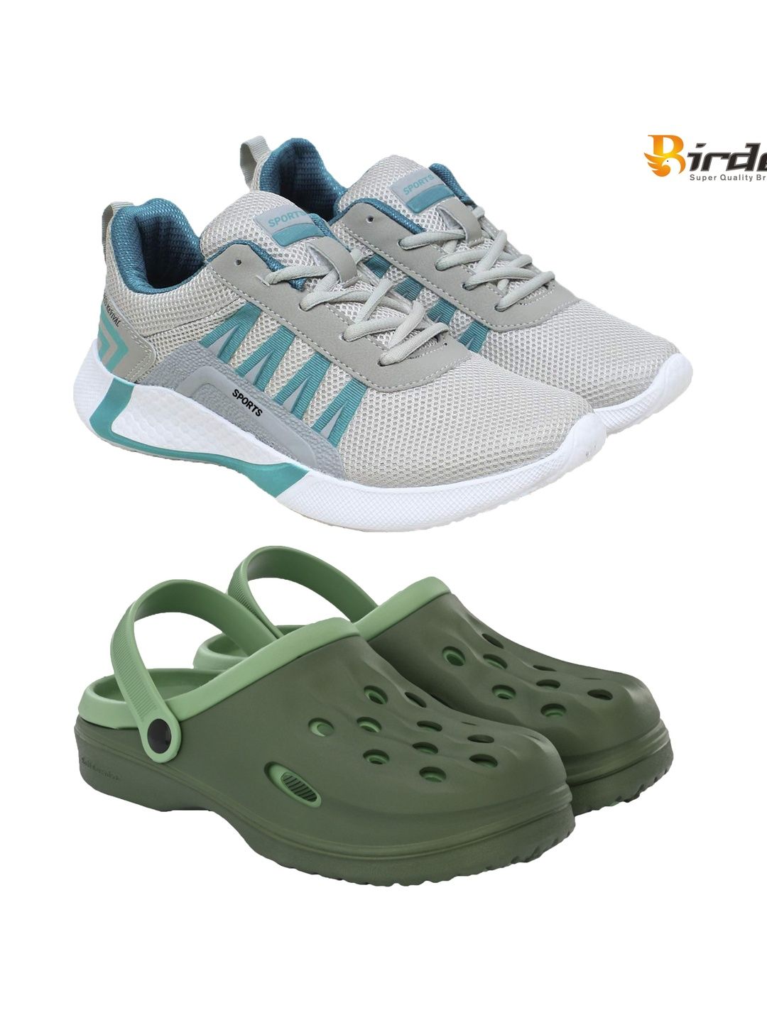 BIRDE Men Mesh Running Non-Marking Shoes