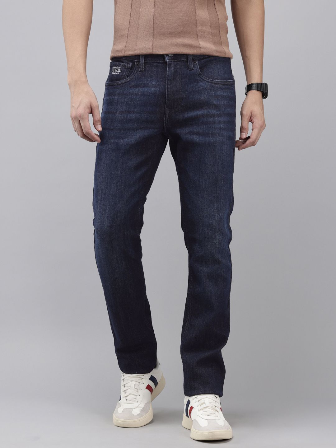 U.S. Polo Assn. Denim Co. Men Regallo Skinny Fit Light Fade Stretchable Jeans