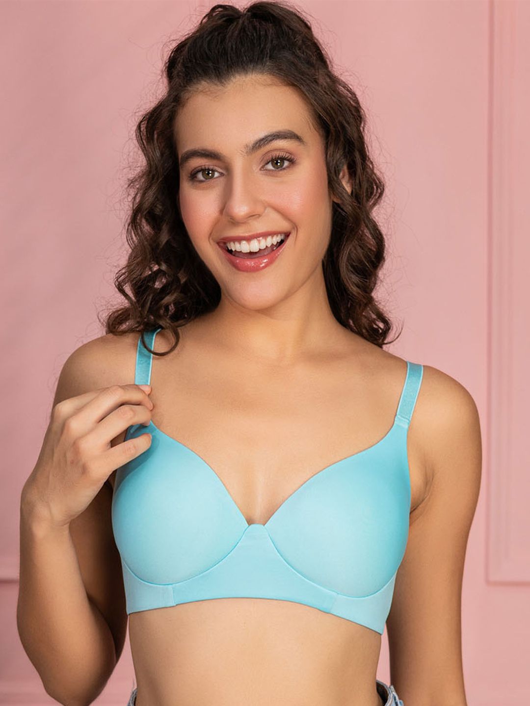 Chelvet Lightly Padded  Soft Deep Coverage Bra