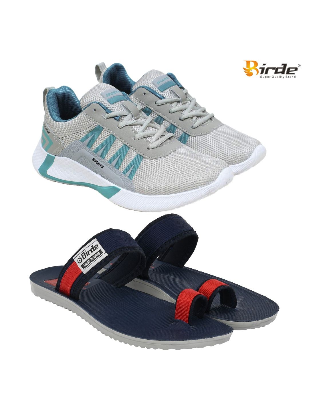 BIRDE Men Mesh Running Non-Marking Shoes