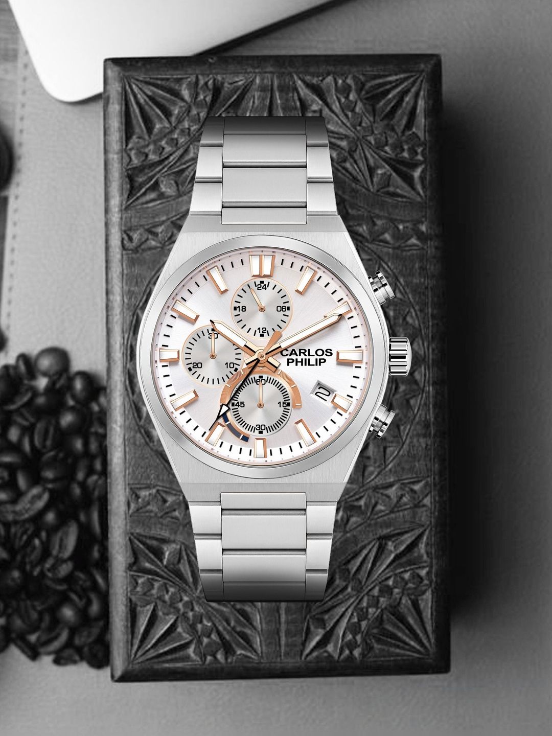 WARLOCK TROOPER Martin Ontiveros 25体限定 Buy CARLOS PHILIP Men Dial & Stainless Steel Straps Analogue