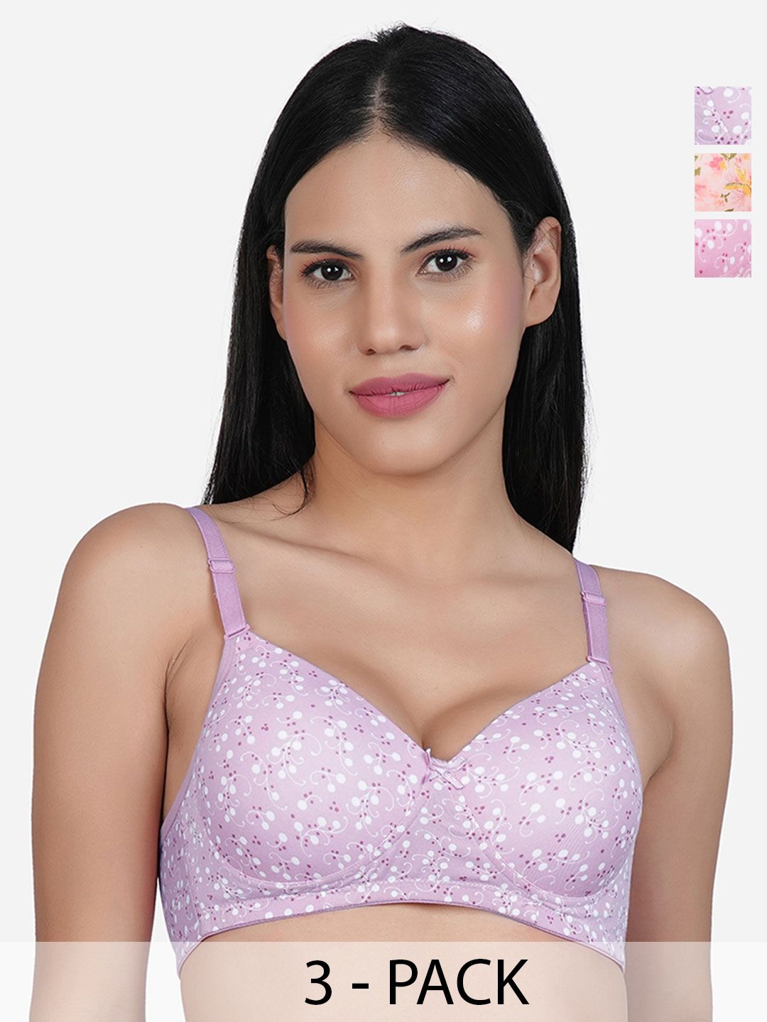 Buy SHYAM SONS FLAIR Floral Bra Full Coverage Lightly Padded - Bra
