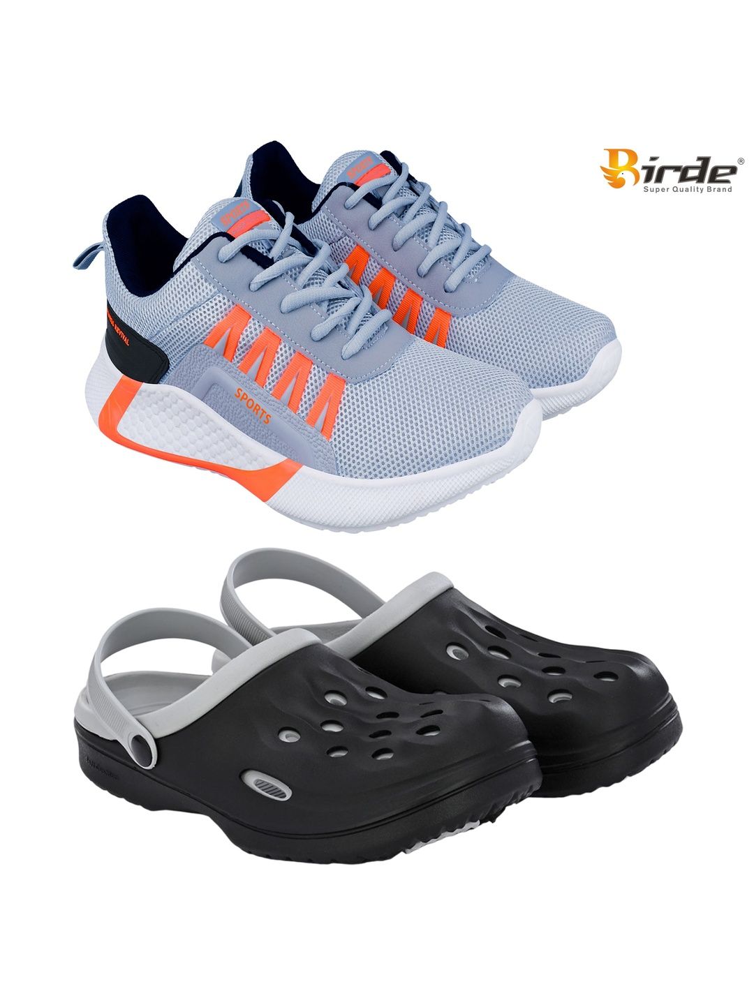 BIRDE Men Mesh Running Non-Marking Shoes