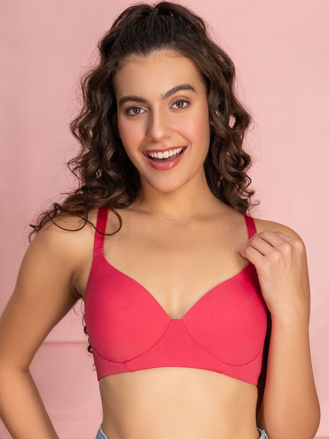 Chelvet Lightly Padded  Soft Deep Coverage Bra