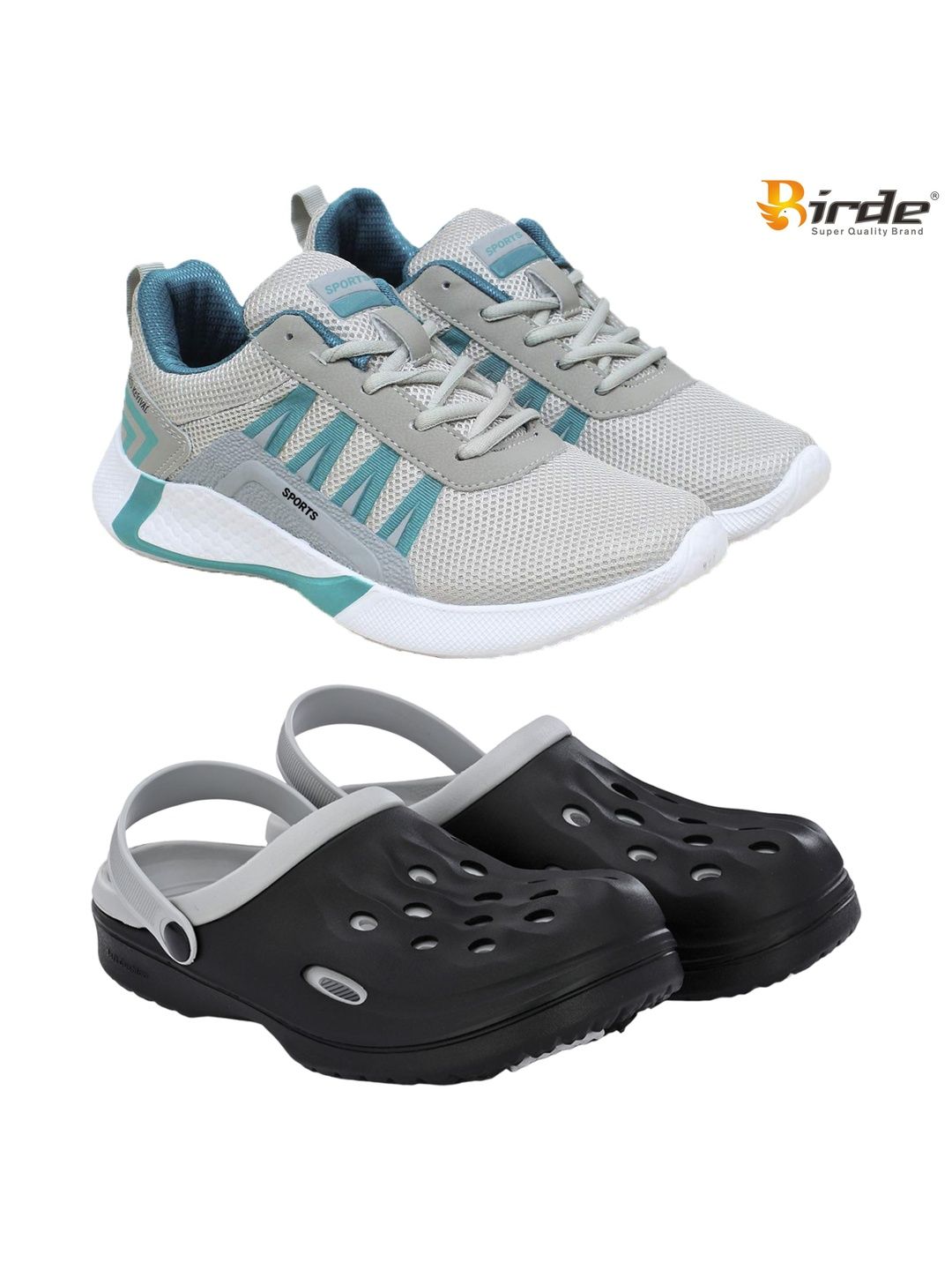 BIRDE Men Mesh Walking Non-Marking Shoes
