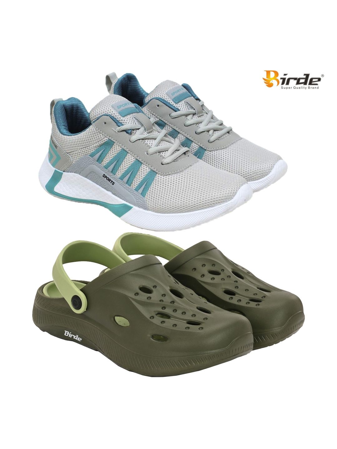 BIRDE Men Mesh Running Non-Marking Shoes
