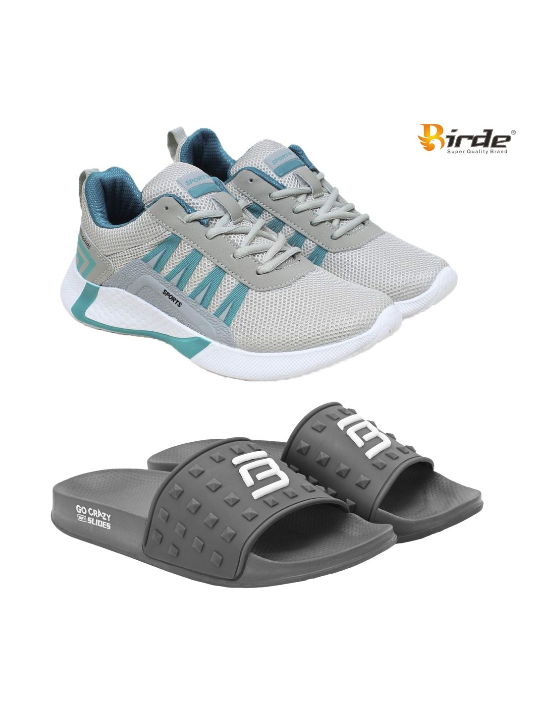 BIRDE Men Mesh Running Non-Marking Shoes