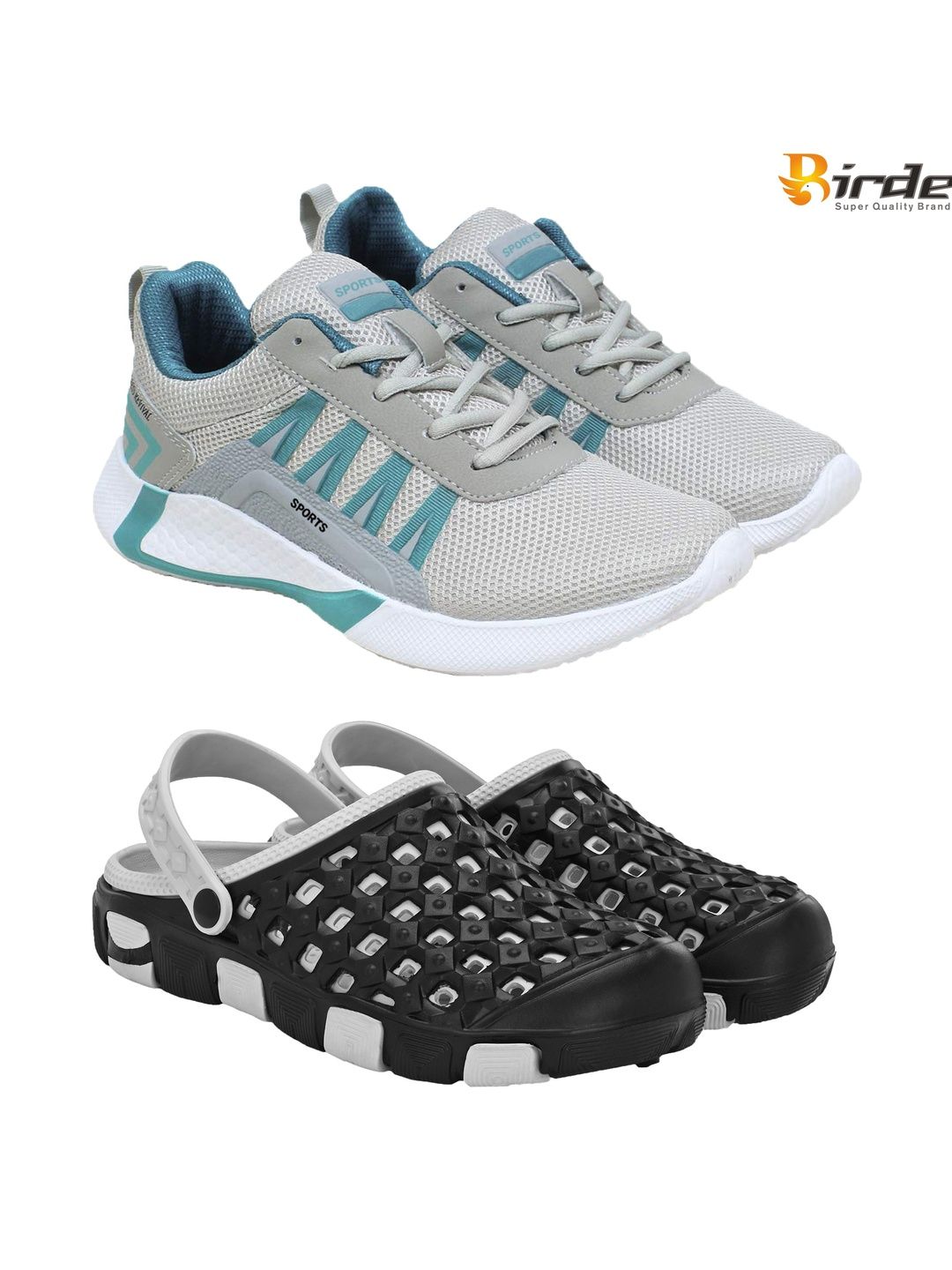 BIRDE Men Mesh Walking Non-Marking Shoes