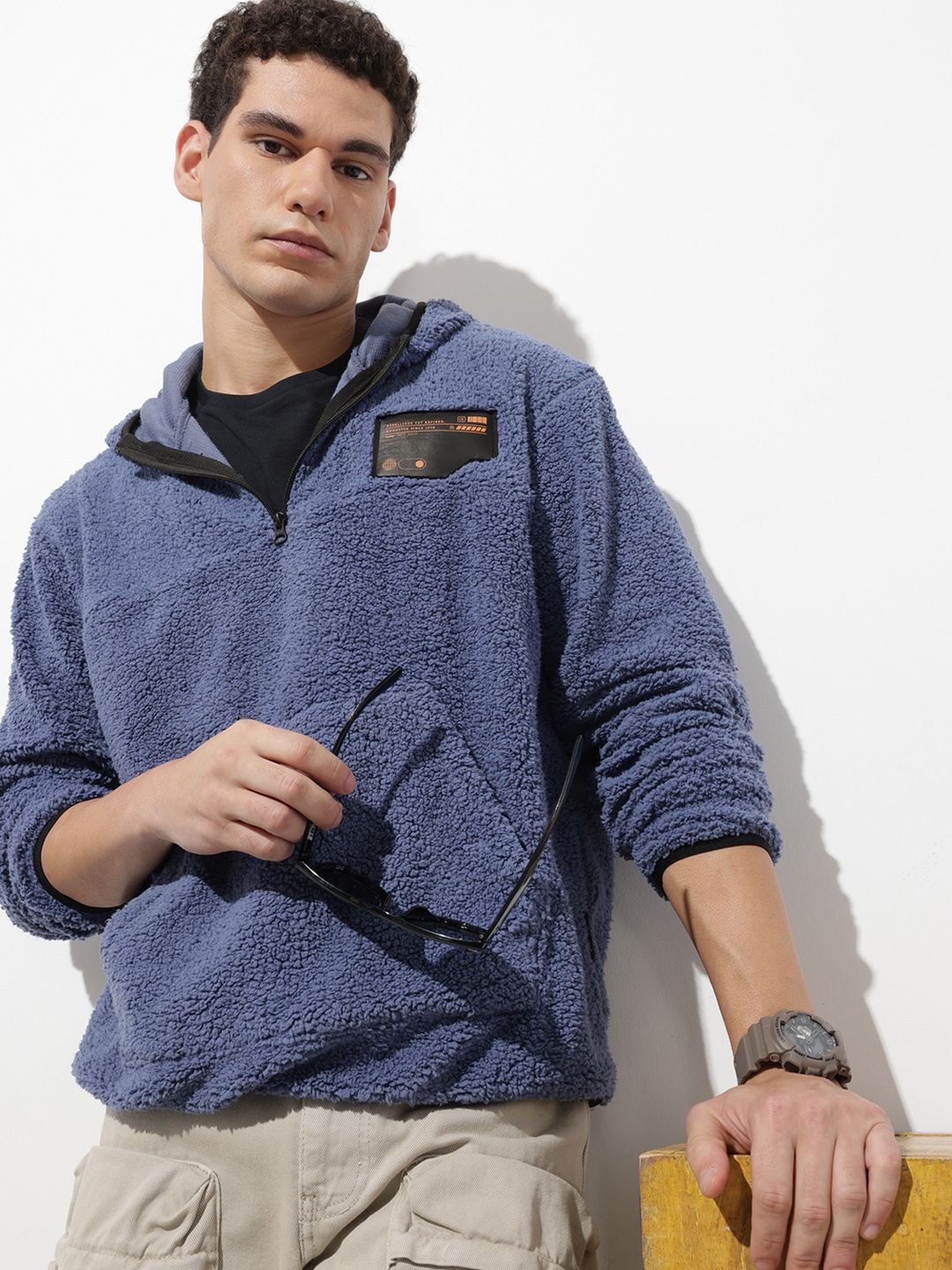 The Roadster Life Co. Printed Hooded Sweatshirt