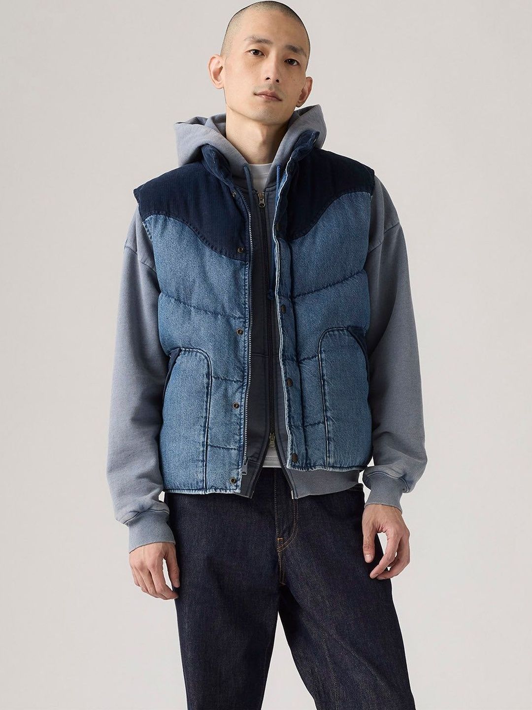 Levis Men Colourblocked Puffer Jacket