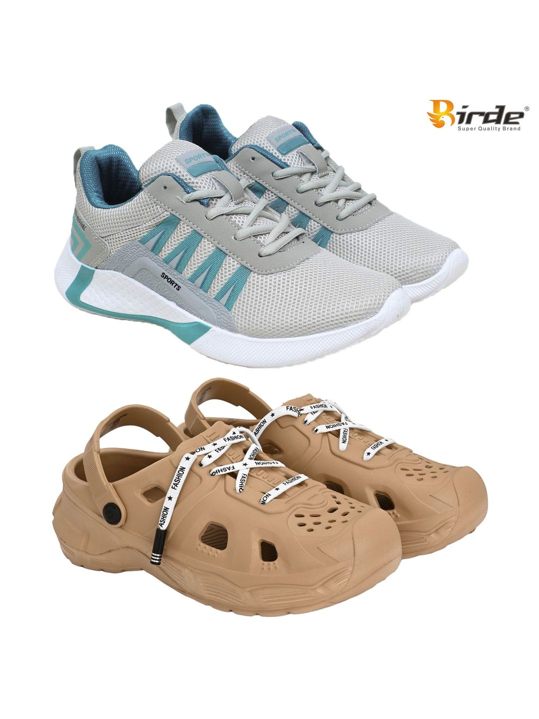 BIRDE Men Mesh Walking Non-Marking Shoes