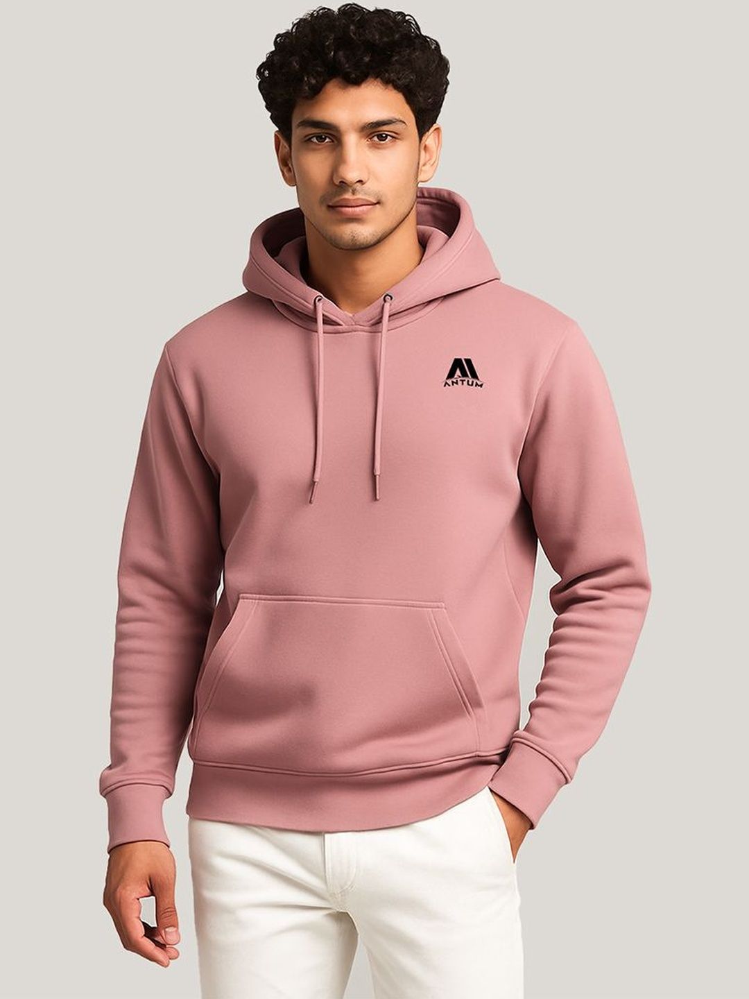 ANTUM Men Brand Logo Outdoor Puffer Jacket