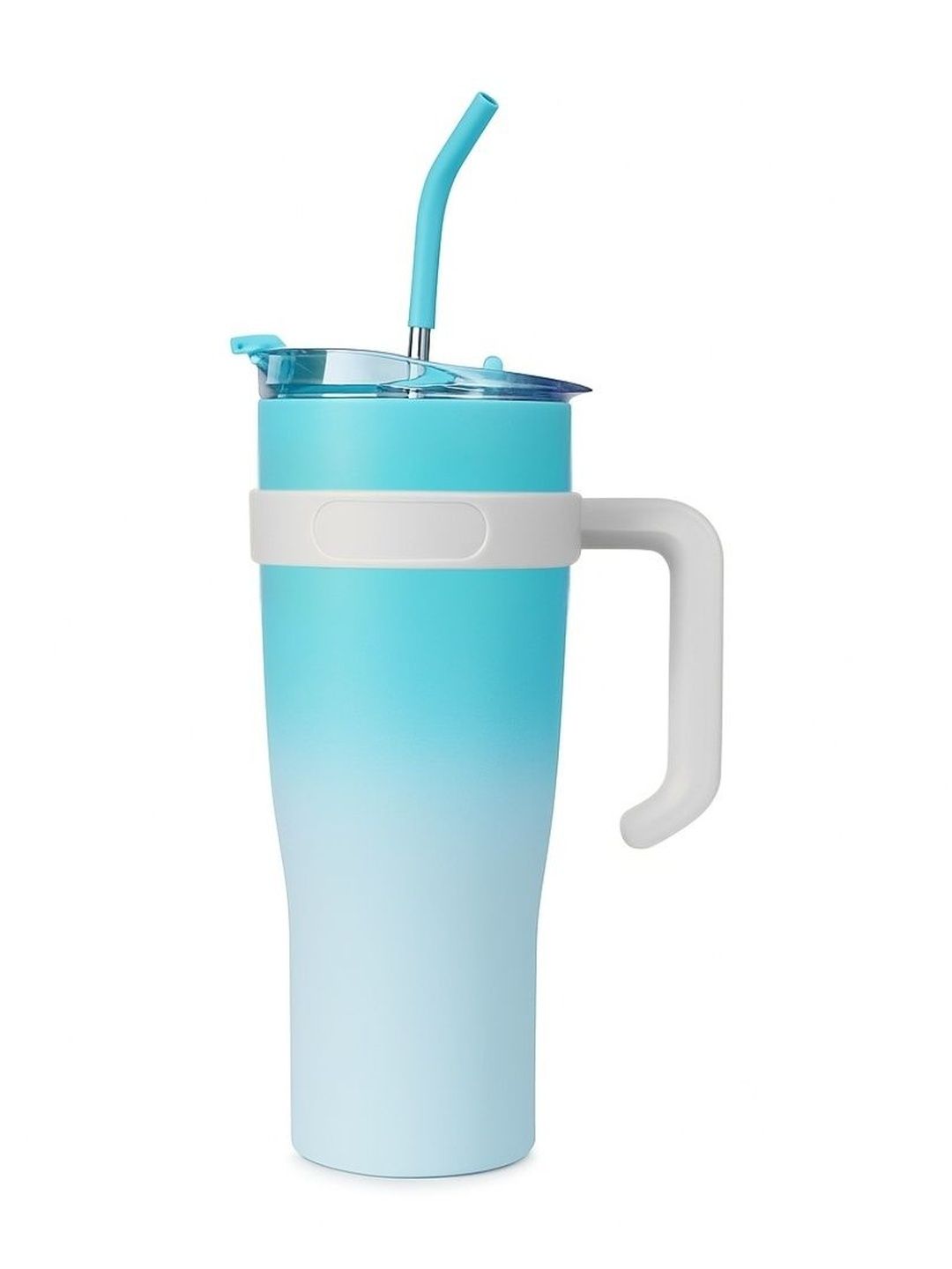 Style Homez Blue & White Single Stainless Steel Solid Double Wall Vacuum Water Bottle