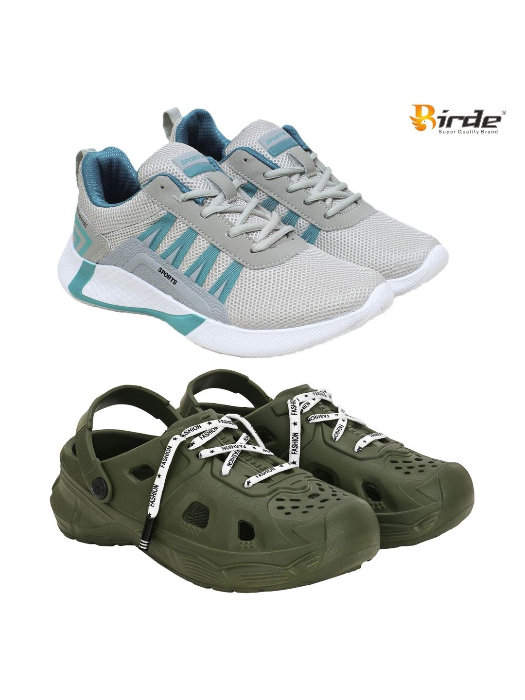 BIRDE Men Mesh Running Non-Marking Shoes
