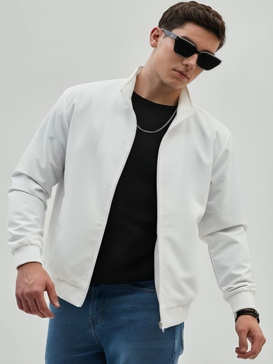 THE FASHION HUB Men Lightweight Running Bomber Jacket