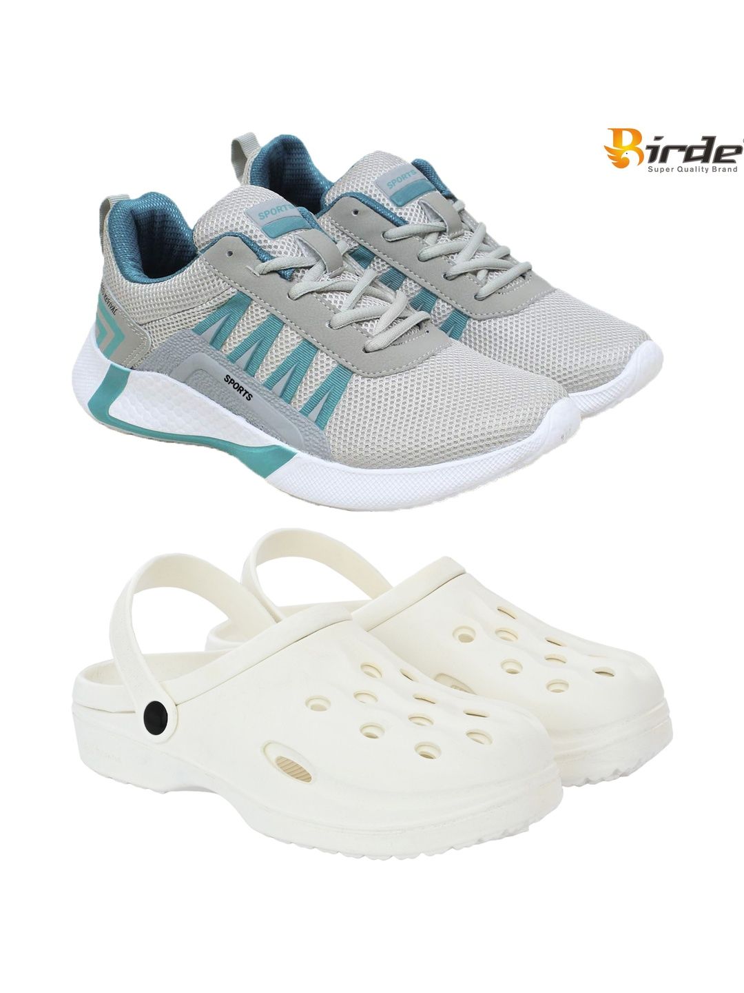 BIRDE Men Mesh Running Non-Marking Shoes