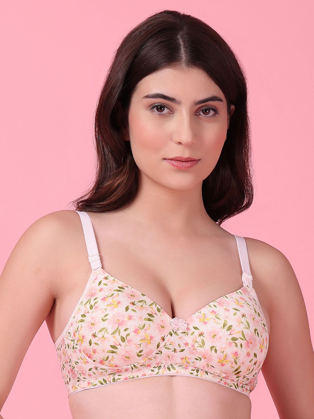 Buy SHYAM SONS FLAIR Floral Bra Full Coverage Lightly Padded - Bra