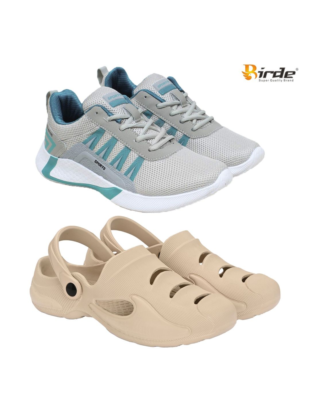 BIRDE Men Mesh Running Non-Marking Shoes