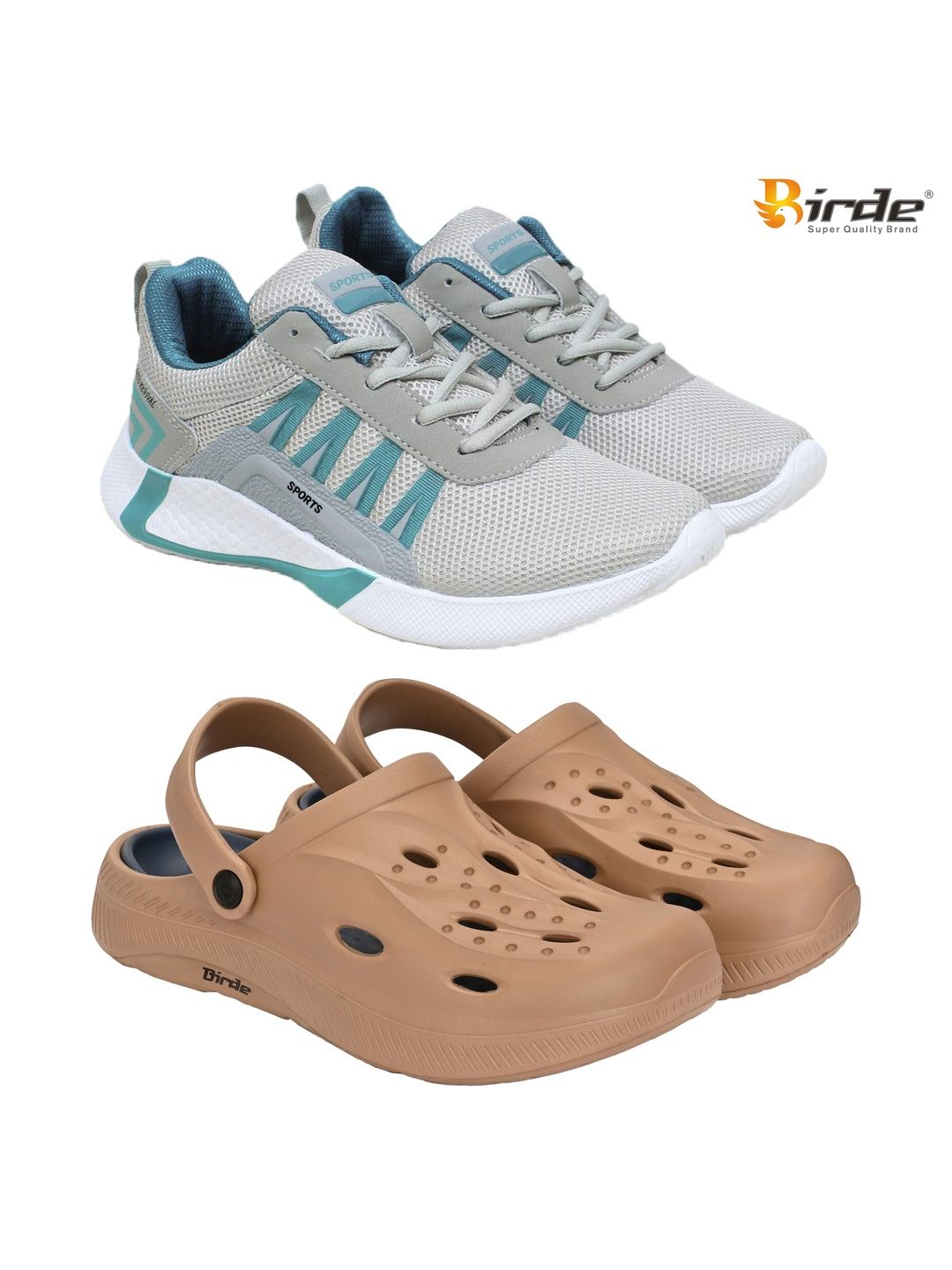 BIRDE Men Mesh Running Non-Marking Shoes