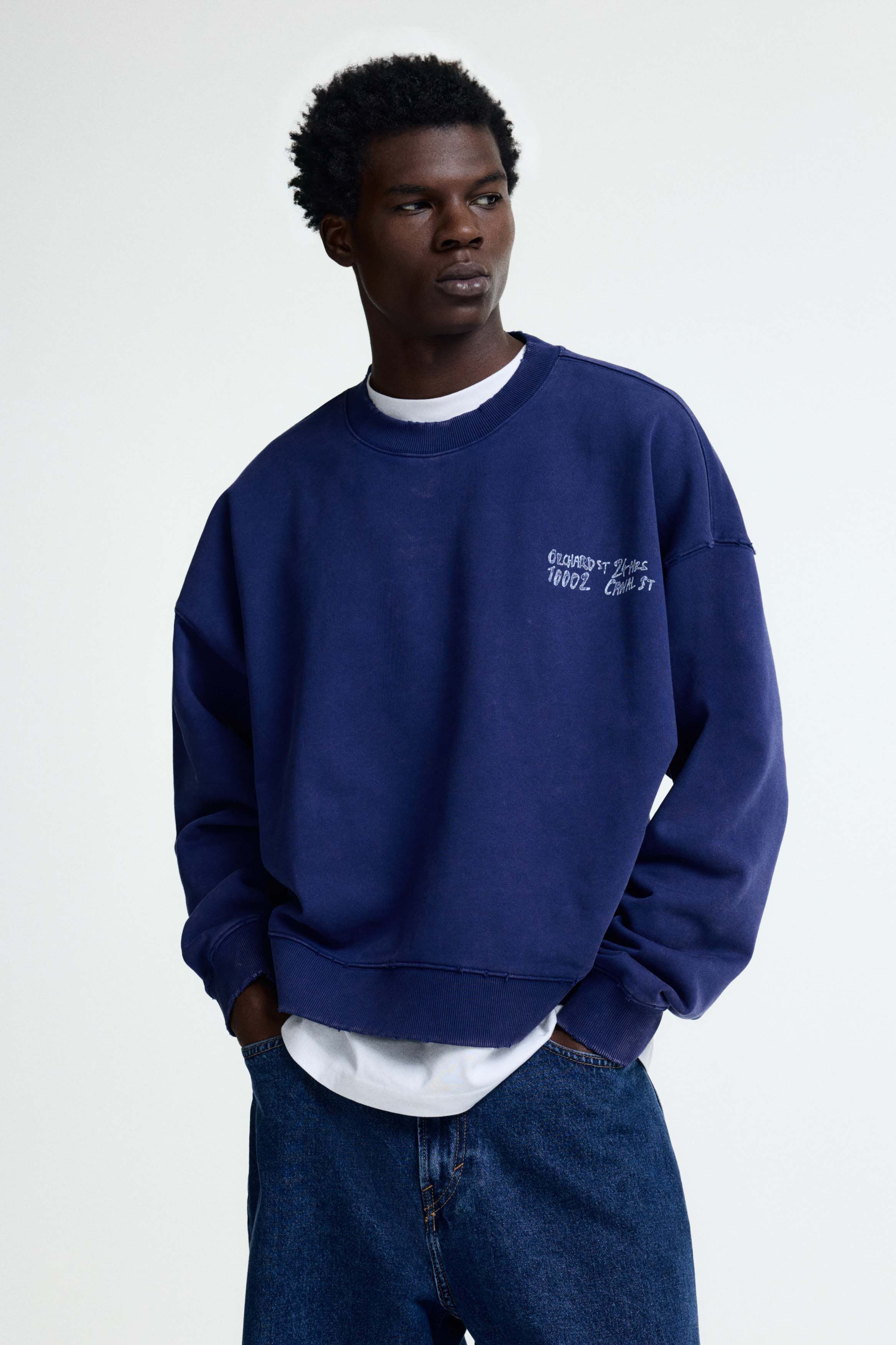 Haim Logo Crewneck Sweat NAVY Haim 柴田ひかり