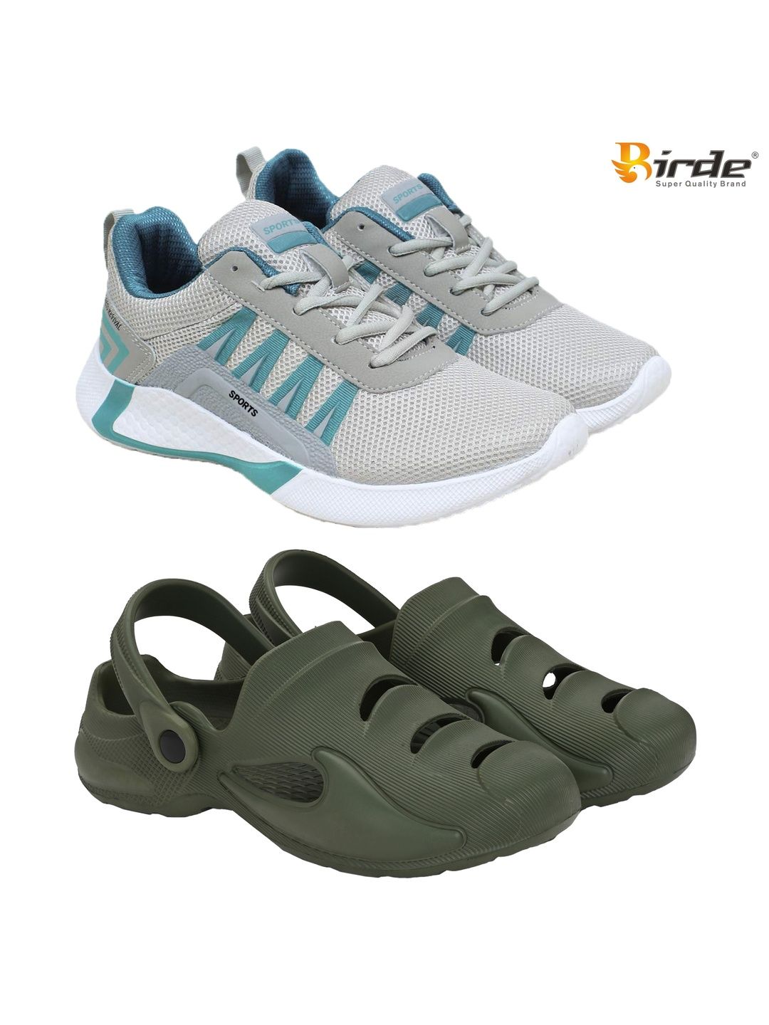 BIRDE Men Mesh Running Non-Marking Shoes