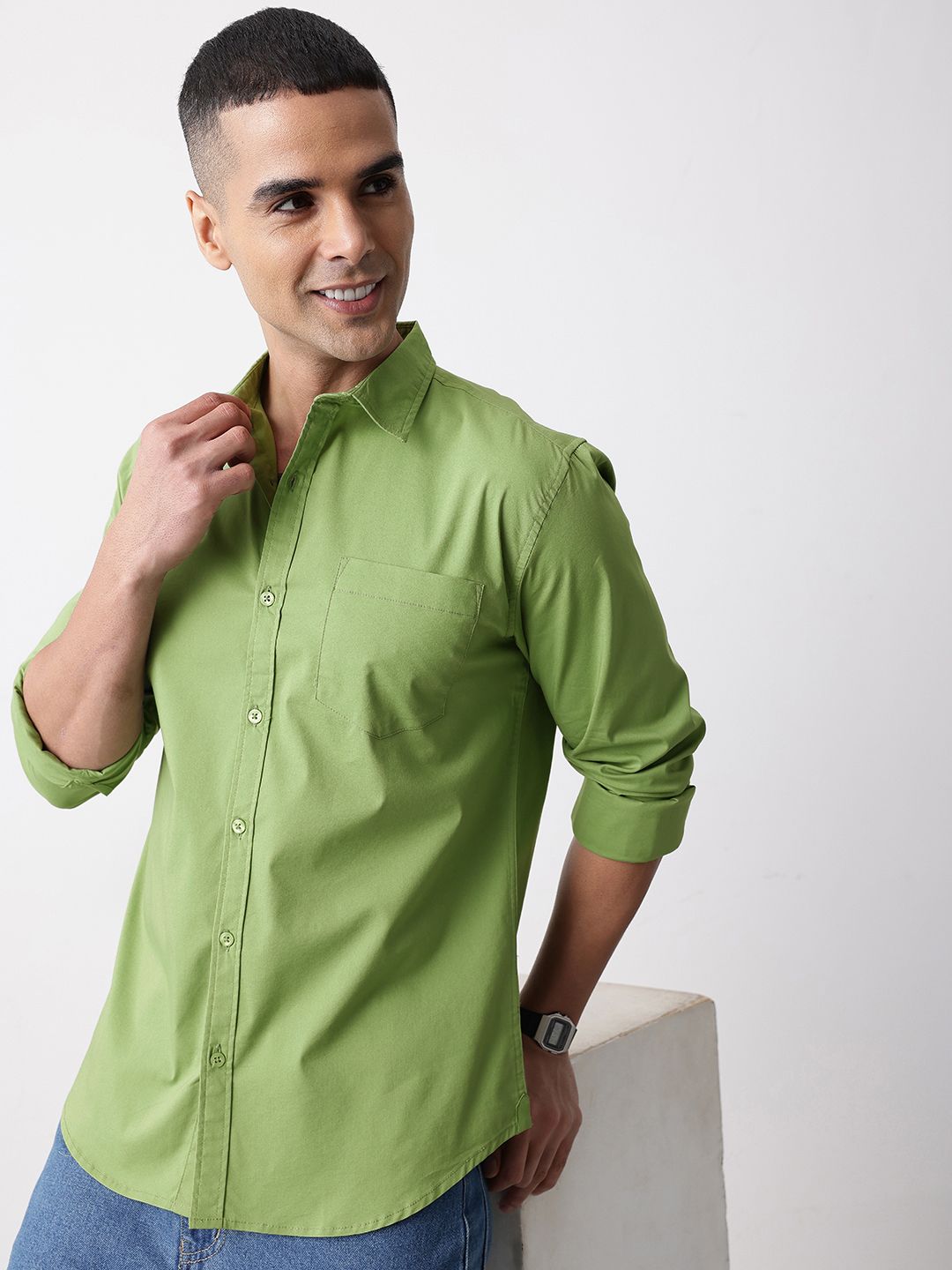 Mast & Harbour Pure Cotton Casual Shirt