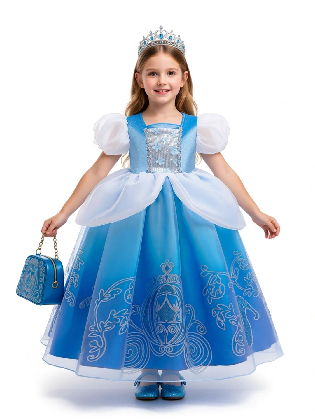 StyleCast x Revolte Girls Self Design Gown Dress