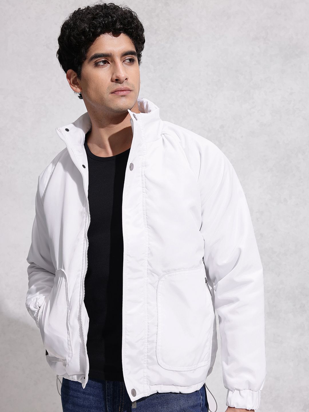 WROGN Mock Collar Padded Jacket