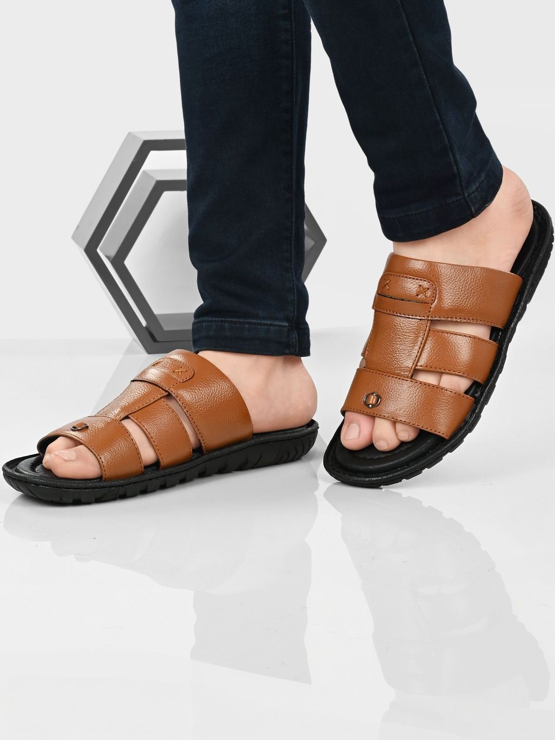Burwood Men's Leather Slippers