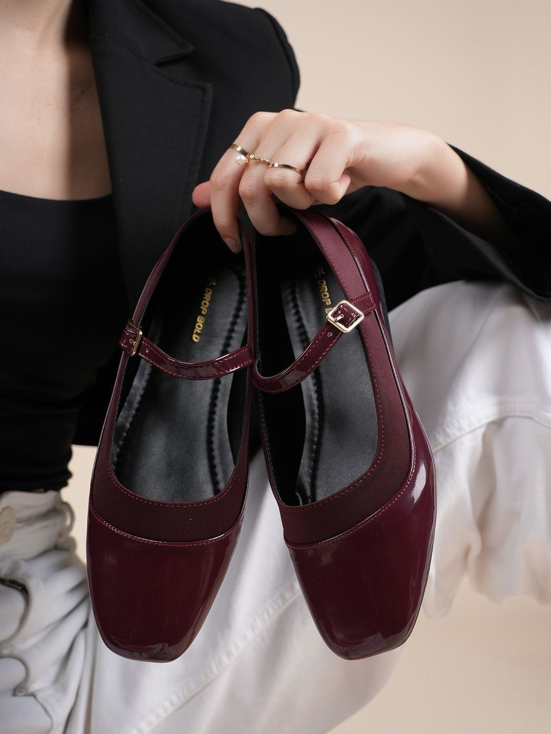 DROP BOLD Women Buckles Ballerinas