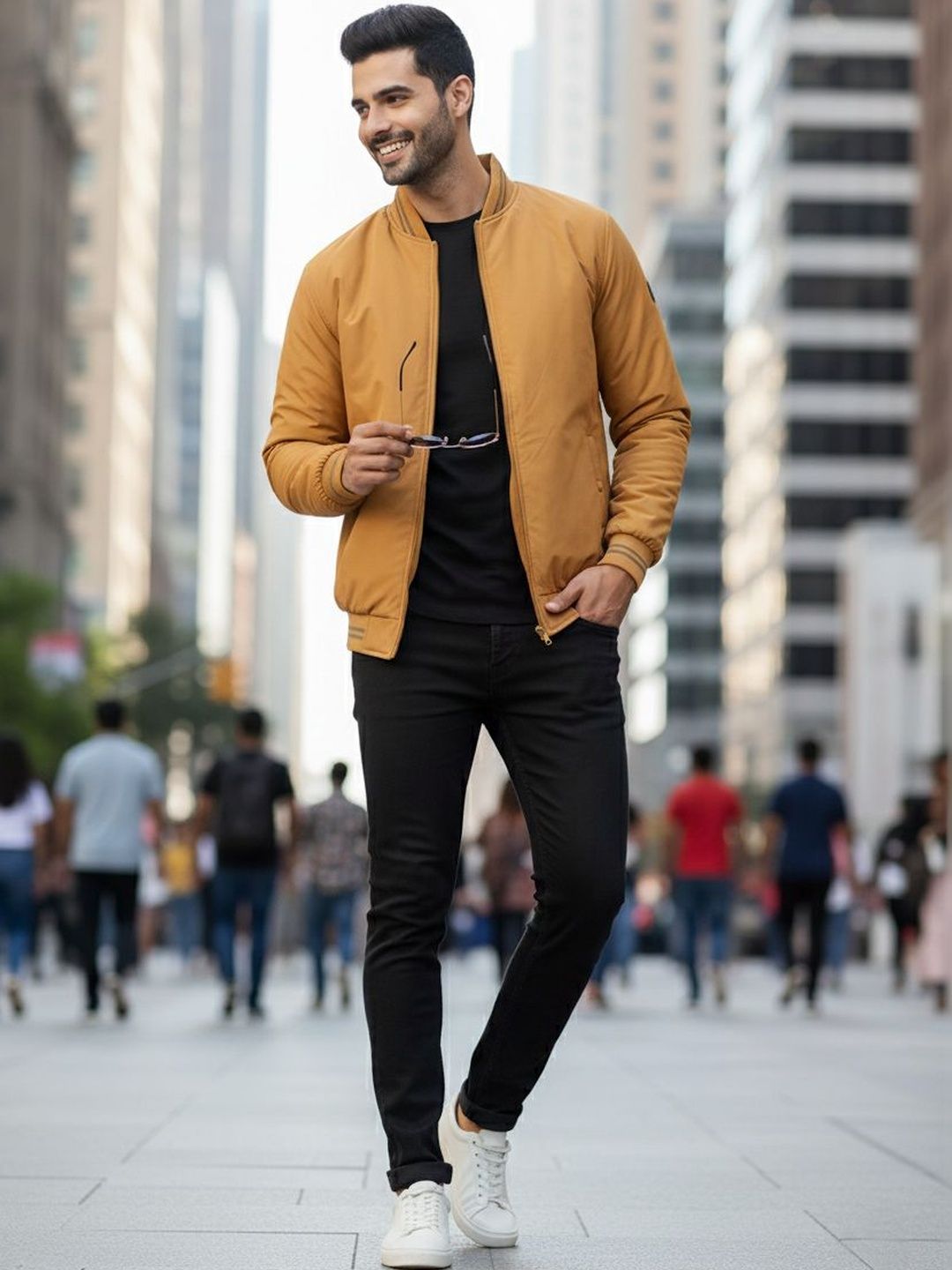 Adobe Men Lightweight Bomber Jacket