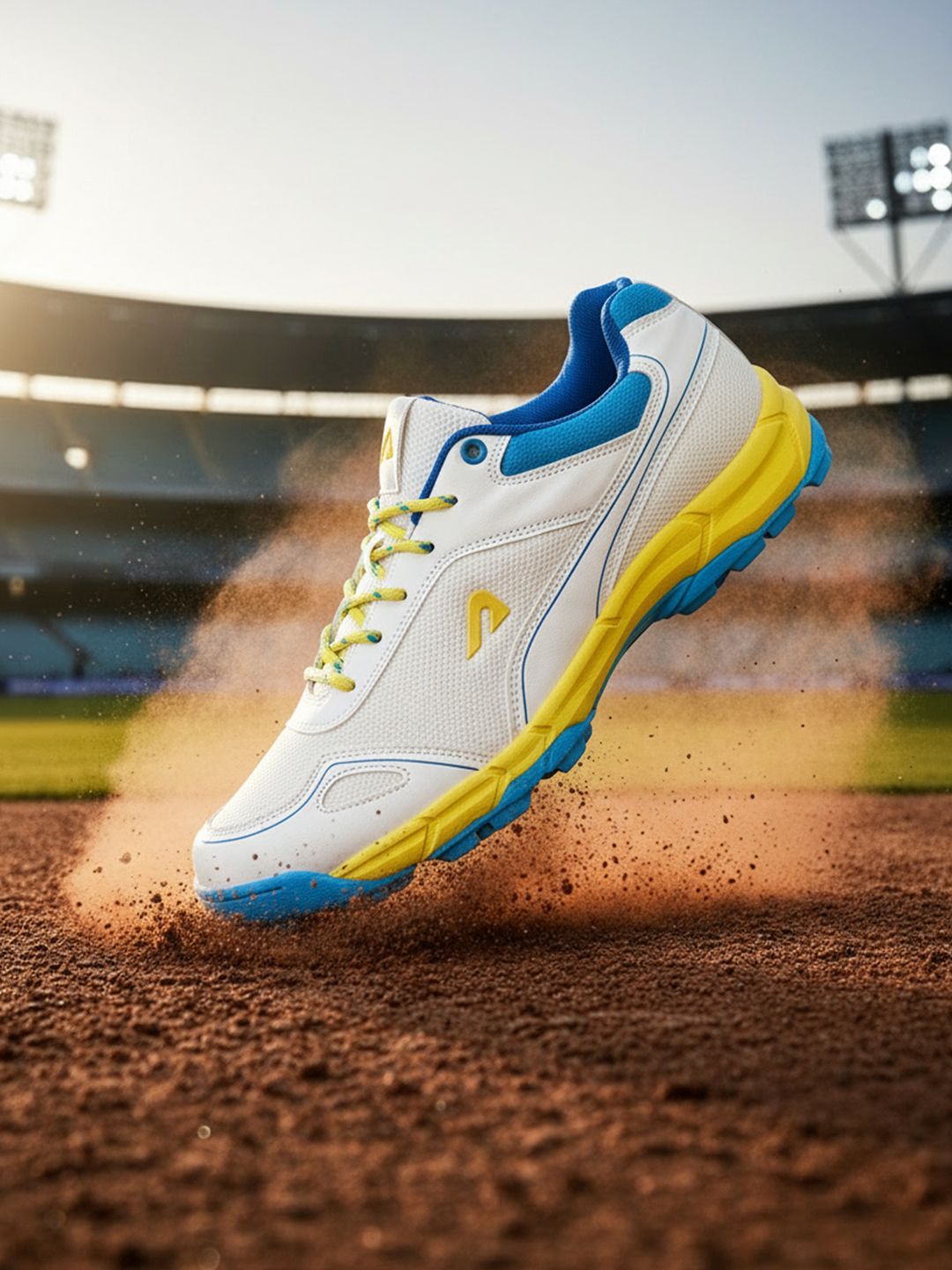 BOLDFIT Men Neongreen Cs Sports Cricket Shoes