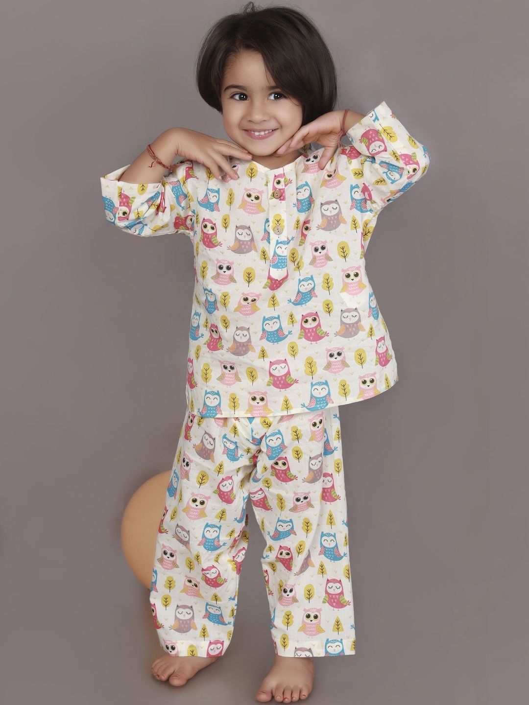 BREATHABLES Unisex Kids Printed Night suit