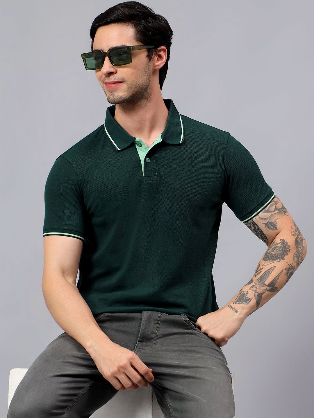 The Roadster Lifestyle Co Polo Collar T-Shirt
