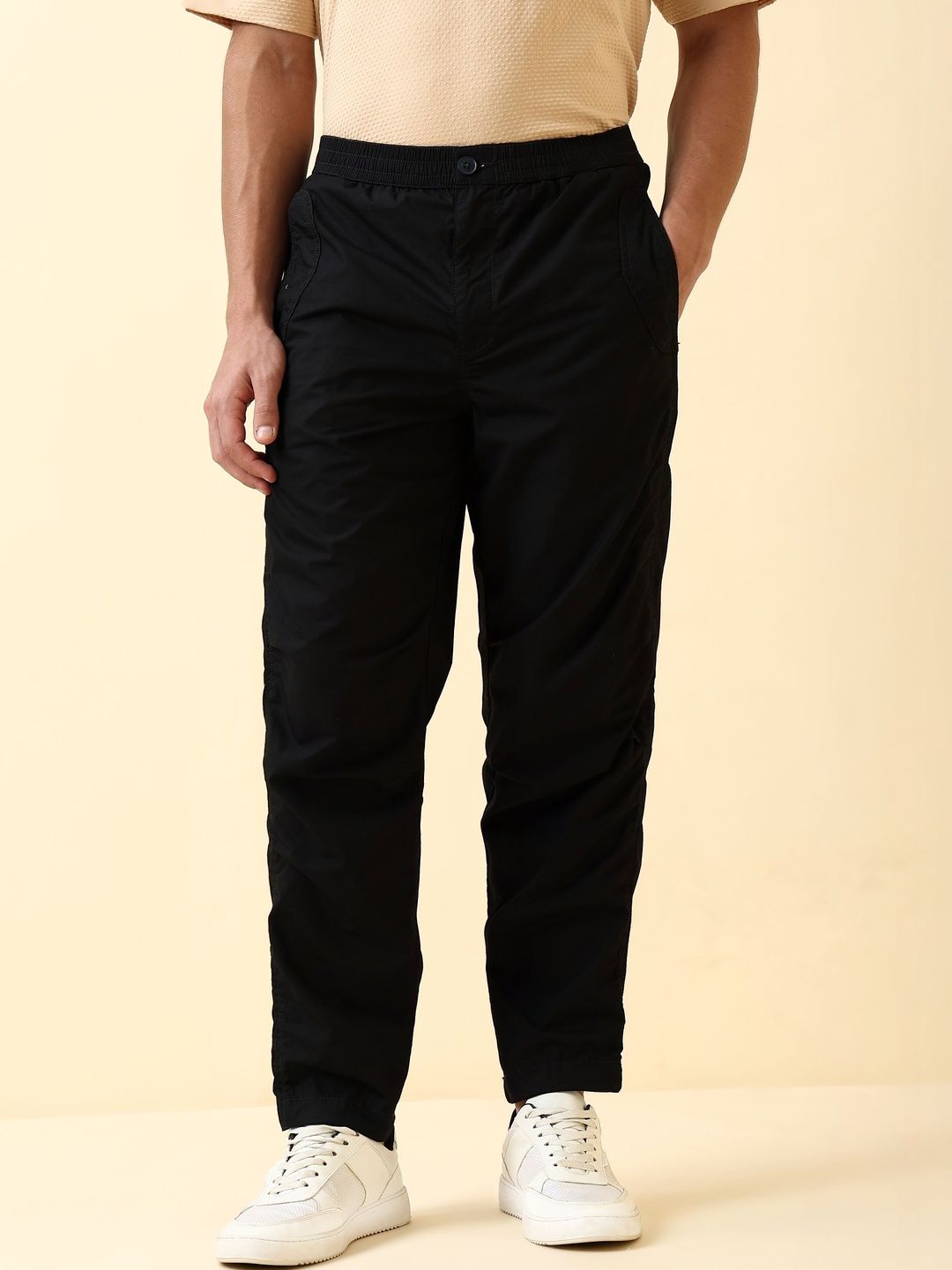 Allen Solly Allen Solly Men Pure Cotton Mid Rise Track Pants