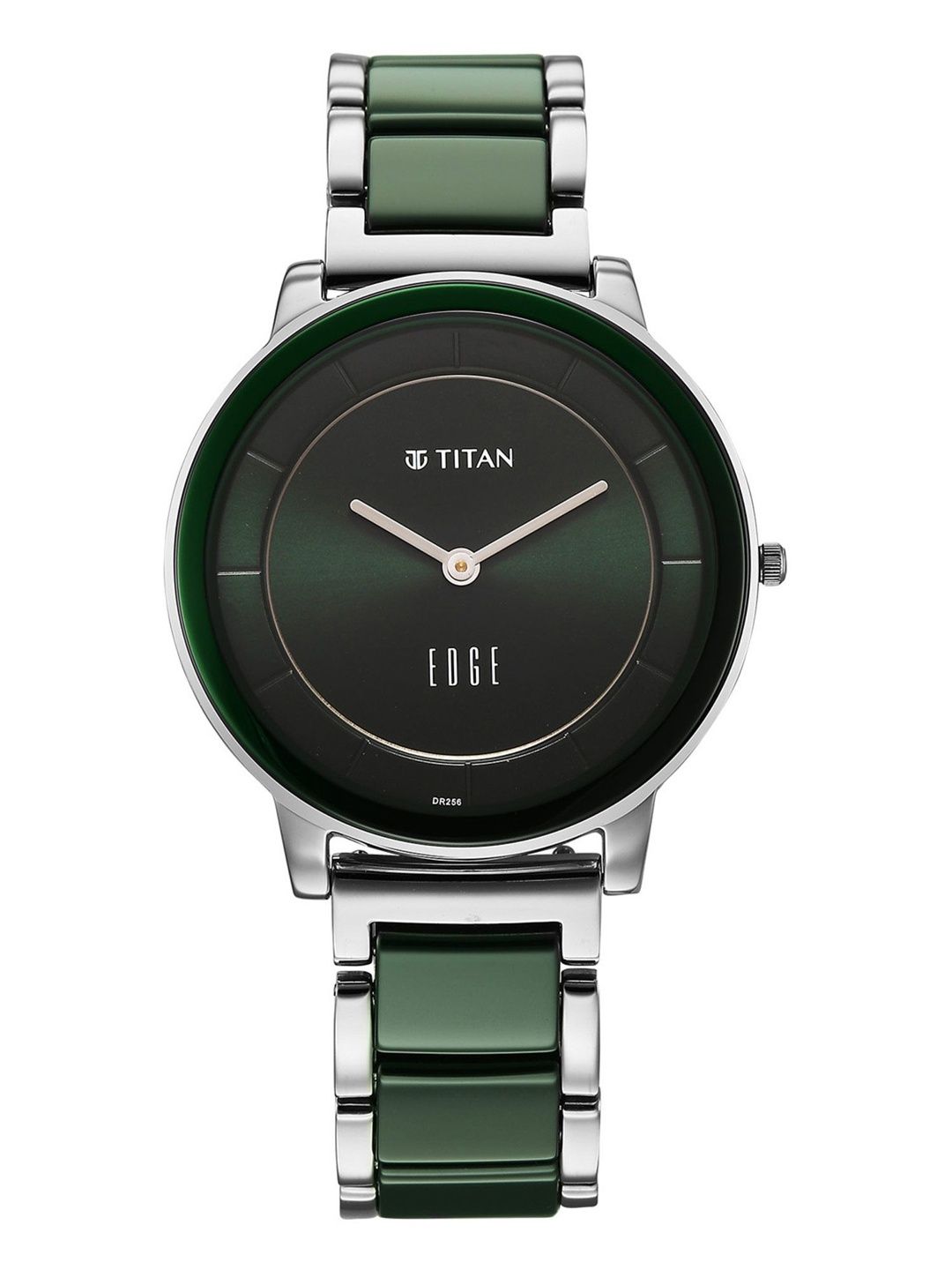 Edge Melange Ladies Quartz Analog Green Dial Watch For - 2777KD06