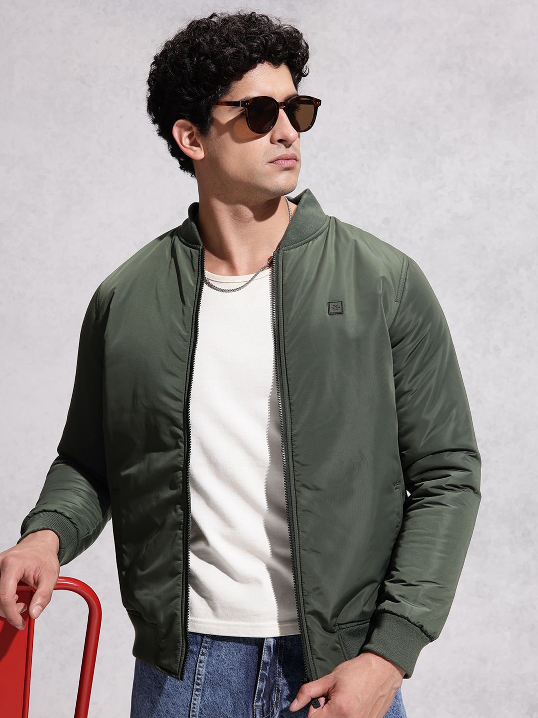 WROGN Mock Collar Padded Jacket