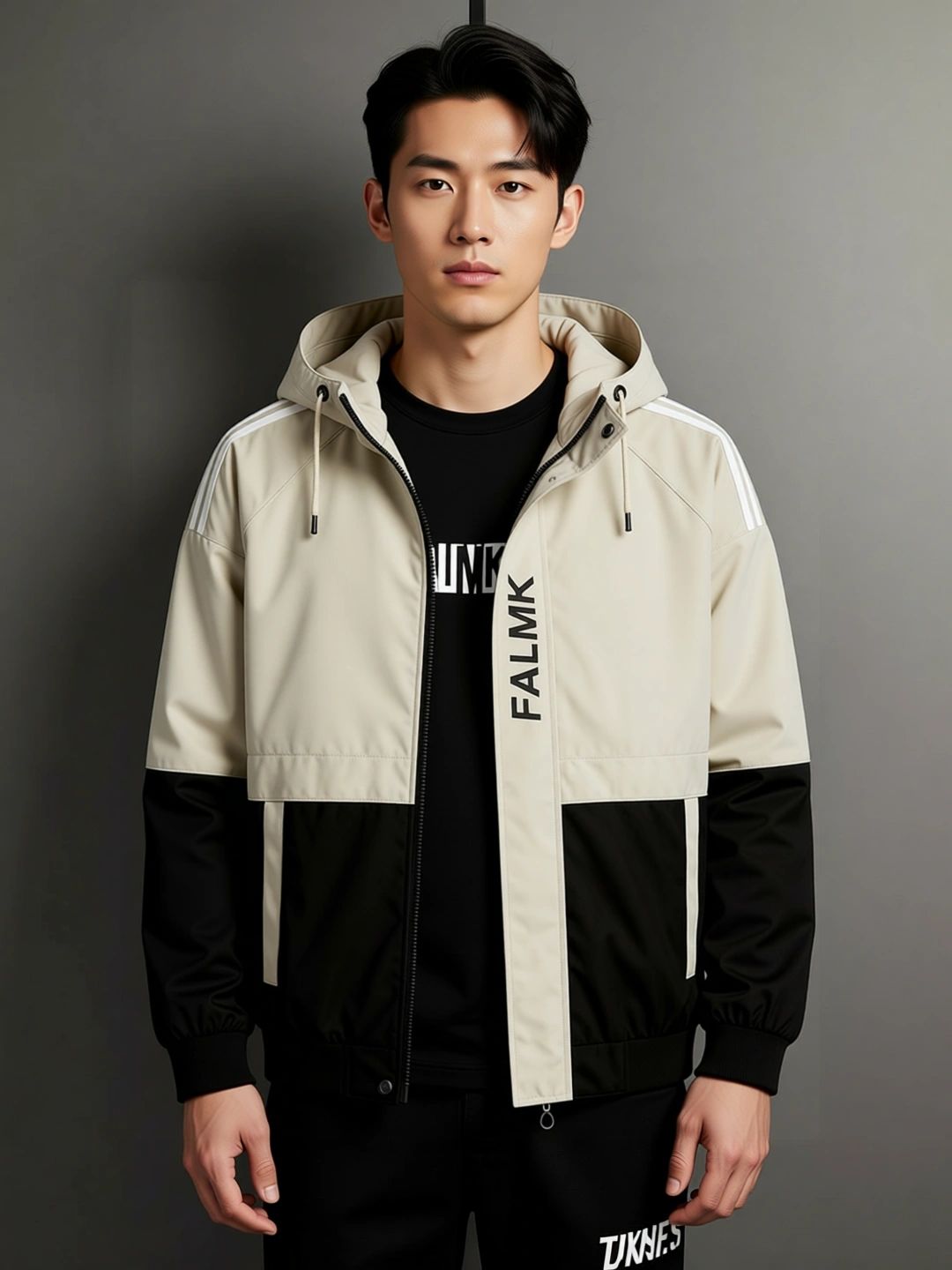 Buy MOTREX Colourblocked Hooded Leather Jacket - Jackets for Men