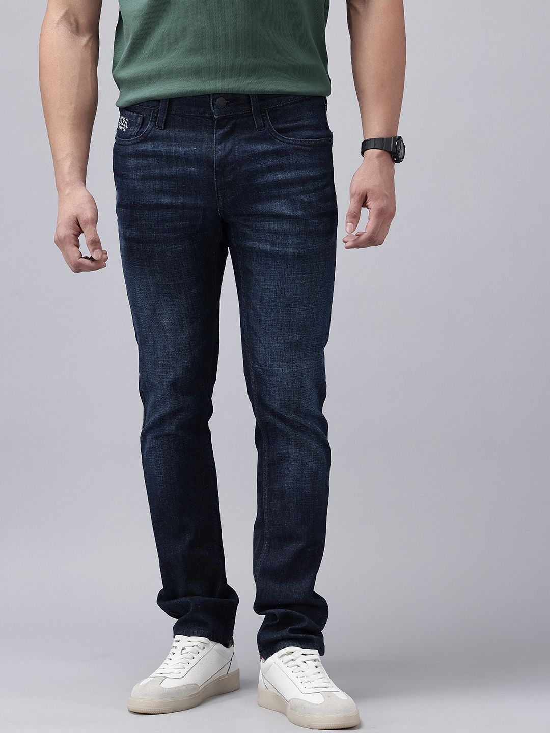 U.S. Polo Assn. Denim Co. Men Regallo Skinny Fit Embroidered Stretchable Jeans