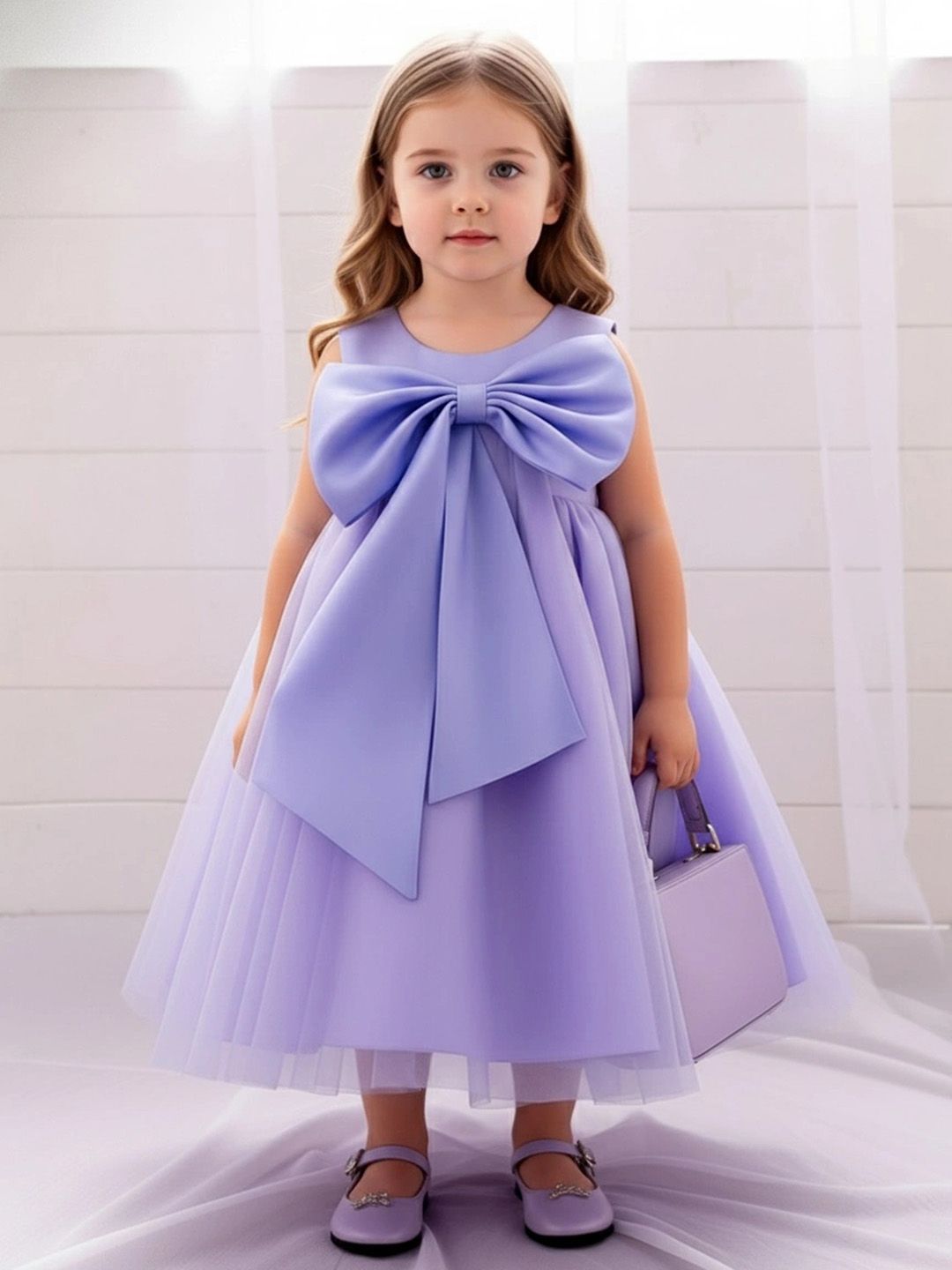StyleCast x Revolte Girls Round Neck Empire Maxi Dress